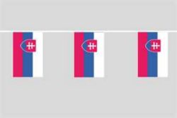 Flaggenkette Slowakei