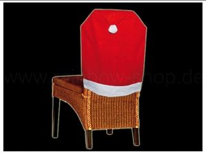 Chair cover in santa hat design