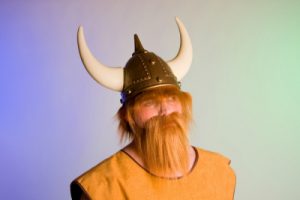 Viking Helmet with hair