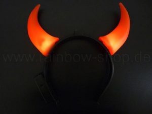 Hair Circle Luminous horns red