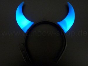 Haarreif Teufelshrner blau