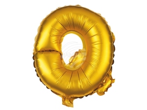 Folienballon Helium Ballon gold Buchstabe Q