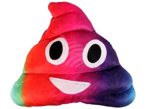 Pillow Rainbow Emoticon Emoji-Con heap laughs