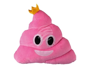 Kissen Emoticon Emoji-Con Haufen Prinzessin in pink