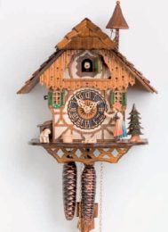 Cuckoo Clock 8 days Black Forest woman  8294