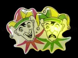 Blinky Magnet Anstecker Clowns