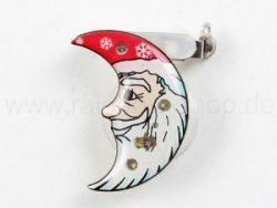 Blinky Magnet Anstecker Weihnachtsmann Mond