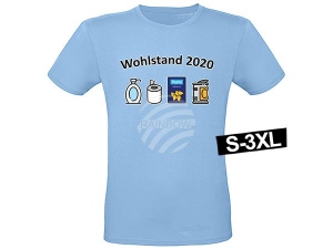 Motiv T-Shirt hellblau Modell Shirt-003f