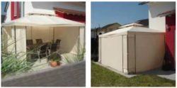 Garten Pavillon Seitenteile fr 3x4m