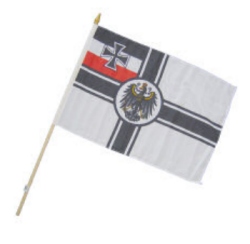 Fahne an Holzstab Kaiserliche Marine