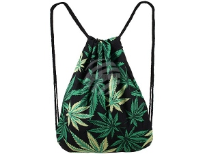 Rucksack Tasche Turnbeutel Black Weed