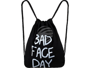 Rucksack Tasche Turnbeutel Bad Face Day schwarz