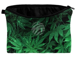 Cosmetic bag with motive Hemp