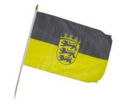 Flag at wood staff Baden Wrttemberg