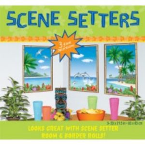 Deko window blind scene setter Hawaii window view 3 Set