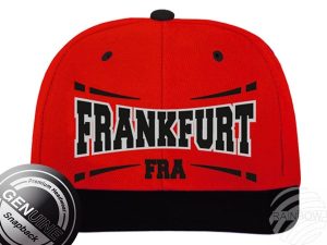 Snapback Cap Basecap Frankfurt rot