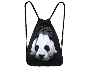 Rucksack Tasche Turnbeutel Black Panda