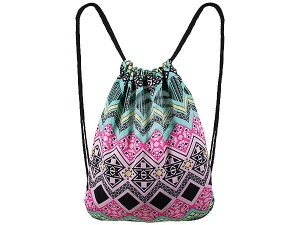 Backpack bag Gym Bag Aztekenmuster Turquoise Pink