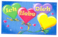 Fahne Ich liebe Dich