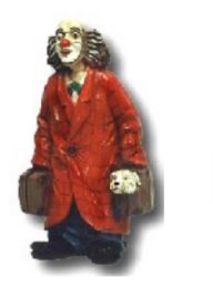 Clown mit Koffer K131