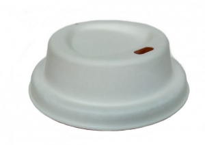 Kaffeebecher To Go Deckel Bagasse fr 0,3-0,4l weiss 1000 Stck