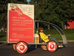 Promo bike with advertising spac