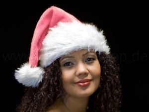 Christmas Santa hat Luxus Plush pink