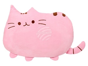 Emoticon pillow cat pink