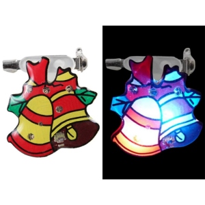 Flashing magnet Christmas bells