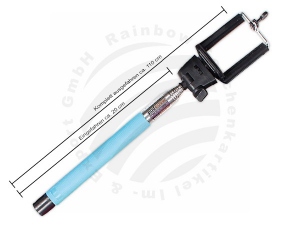 Selfie Stick blau Ohne Kabelausl�ser+Verpackung