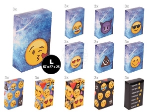 Cigarette sleeves of cardboard Size L Emoticon Emoji