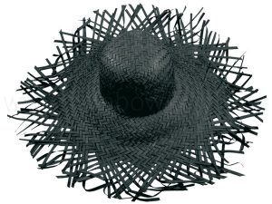 Straw hat Beach hat black