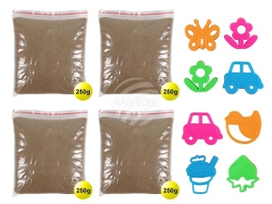 Magic sand brown 4 pack and 8 shapes