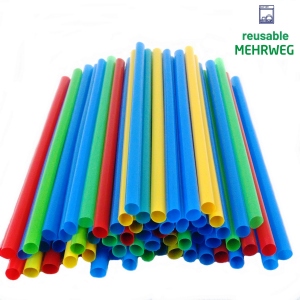 Bubble Tea Trinkhalme MEHRWEG 12x230mm bunt