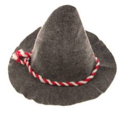 Bavaria kapelusz snurek czerwony i bialy 68 gramw