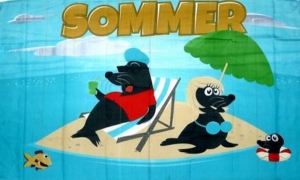 Fahne Sommer Robben