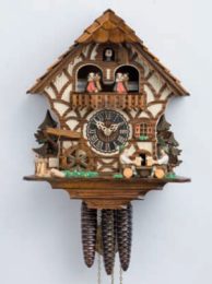 Cuckoo Clock 1 days music dancers  6756T