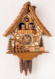 Cuckoo Clock 1 days music dancers  6744T