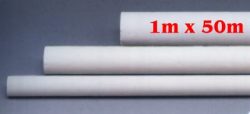 Obrus adamaszek bialy 1m x 50m