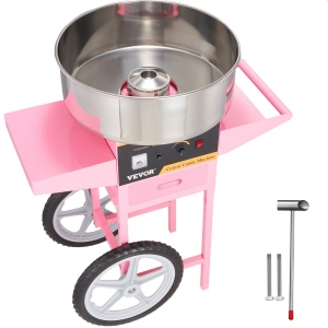 Cotton candy machine with trolley 1000 W