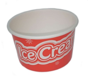 Ice cream cup dessert paper cup ice cream orange 230ml 8oz