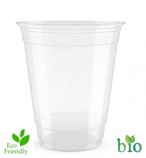 Vaso de bebida fra PLA puro 0,3 l