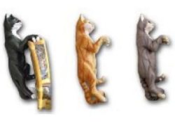 Katze h�ngend rechts braun K340