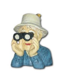 Grandma with binoculars K672