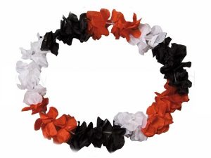 Hawaii chains flower necklace luxus red white black