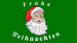 Fahne Frohe Weihnachten Deutsch