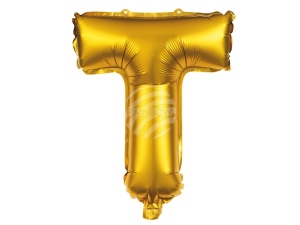 Foil balloon helium balloon gold Letter T