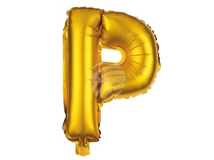 Folienballon Helium Ballon gold Buchstabe P