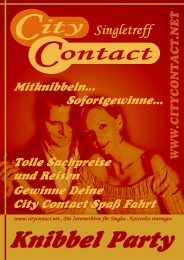 Plakate Citycontact Knibbelparty