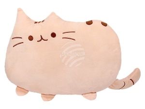 Emoticon pillow cat beige